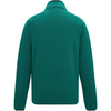 A dark teal green long-sleeve quarter-zip pullover jacket shown from the back, displayed on a clean white background.