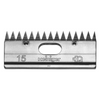 Metal comb with teeth and 'Heiniger' branding on a white background
