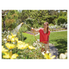 Hozelock Long Reach Spray Lance watering flowers in a garden