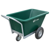 Green wheelbarrow with 'JFC AGRI' branding on a white background