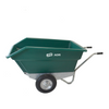 Green wheelbarrow with 'JFC Agri' branding on a white background