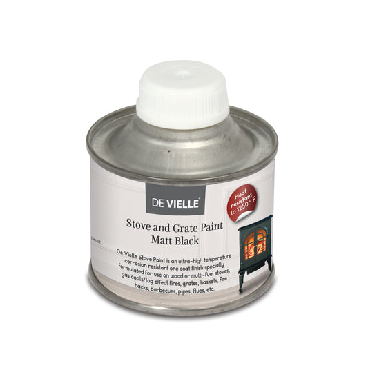 De Vielle Stove Paint 100ml (Matt Black)