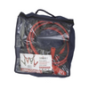 Genfitt jump leads in a clear bag with a navy exterior on a white background