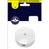 junction box on white background with navy and yellow packaging