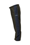 green and blue pants on white background