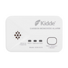White carbon monoxide alarm with Kidde branding on a white background