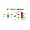 12N Type Wiring Diagram with labeled connections on a white background