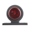 Red LED light on a black base with visible branding on a white background
