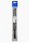 A 1/4 inch twist drill bit in its original retail packaging, featuring a blue header card and a clear plastic sleeve with a white label.