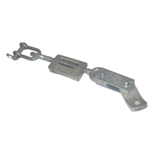 Metal latch on a white background