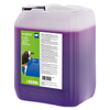 5 litre bottle of purple liquid on white background with green and white label