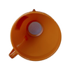 Orange funnel on a white background