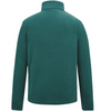 green fleece on white backgrounnd facing away