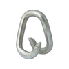 Metal eye bolt on a white background