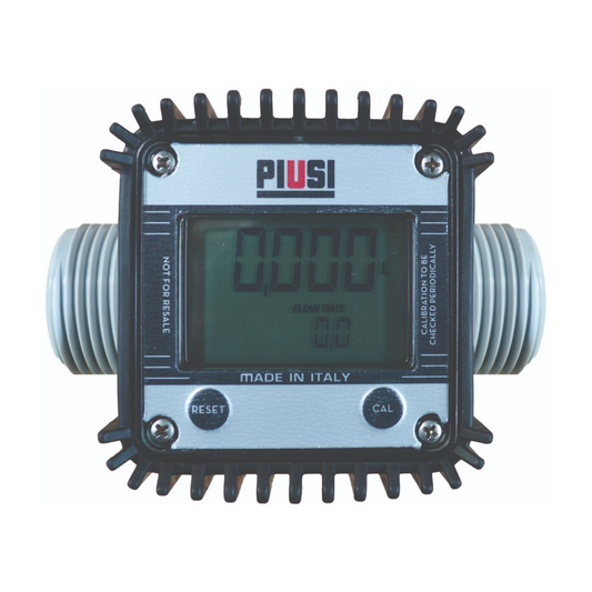 Digital device with a screen and buttons on a white background, branded 'PLUSI'.