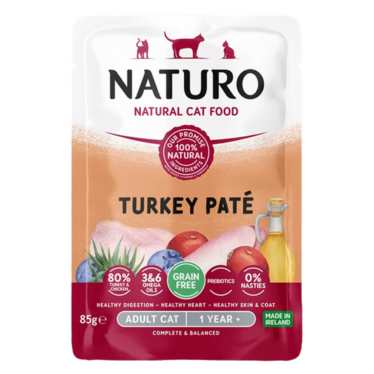 Naturo Cat Turkey Paté 85g Pouch 