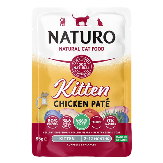 Naturo Kitten Chicken Paté 85g Pouch 