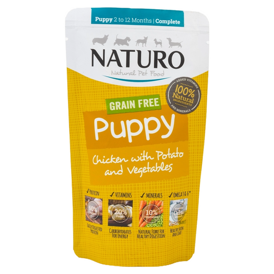 Naturo Puppy Grain Free Chicken 150g Pouch 