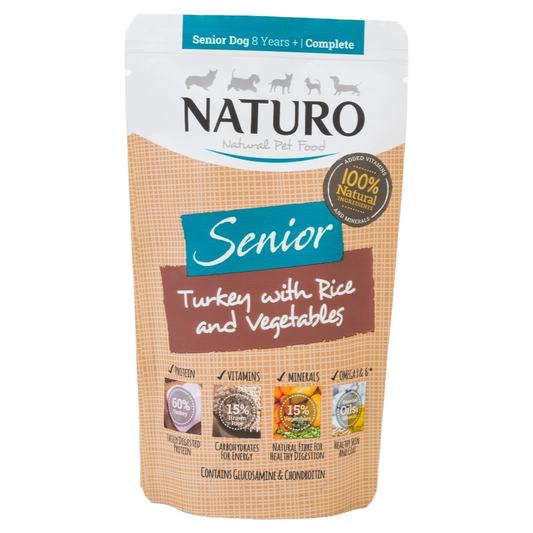 Naturo Senior Turkey & Rice 150g Pouch 