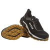 Black and brown safety shoe with 'Norisk' branding on a white background