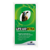 Life-Aid Xtra powder packaging for calves with a cow image on a green background