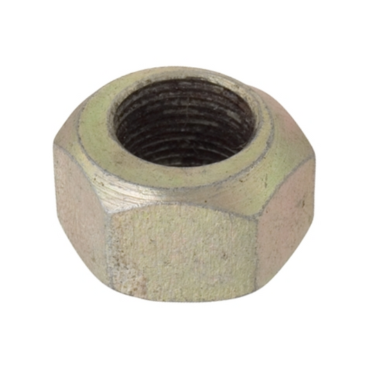 Hexagonal nut on a white background