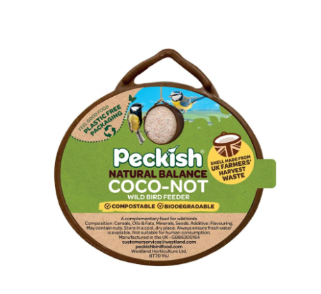 Peckish Coco-Not® Wild Bird Feeder Single