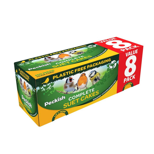 Peckish Complete Seed and Nut Suet Cakes 8 Pack Box