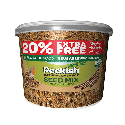 Peckish Natural Balance Seed Mix 5kg+20% Extra Free Tub