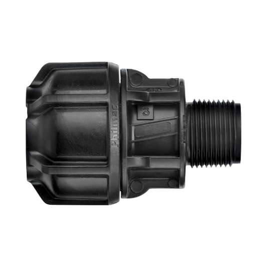 image of the Philmac Normal Gauge 3/4″ Pol x MI End Connector on white background