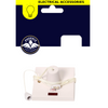 Phoenix Electrical Accessories switch socket with a white plastic base, white cord, and a red switch, shown below its dark blue retail hanging card.