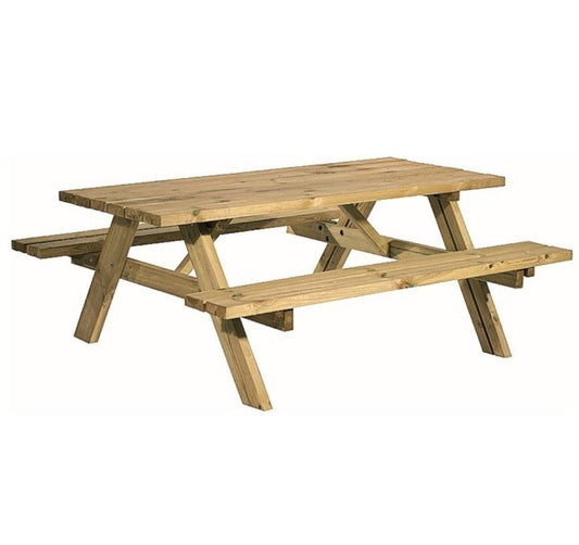 Picnic Bench with Parasol Hole