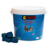 HALT 50 wax block rat and mouse bait with a white bucket on a white background