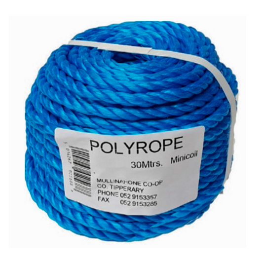 COIL OF BLUE ROPE