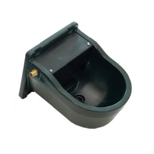 Green plastic container with a lid on a white background