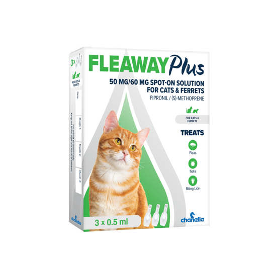 Fleaway Plus Cat 50mg 3's (P)