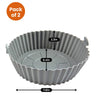 1 single air fryer liner with dimensions 