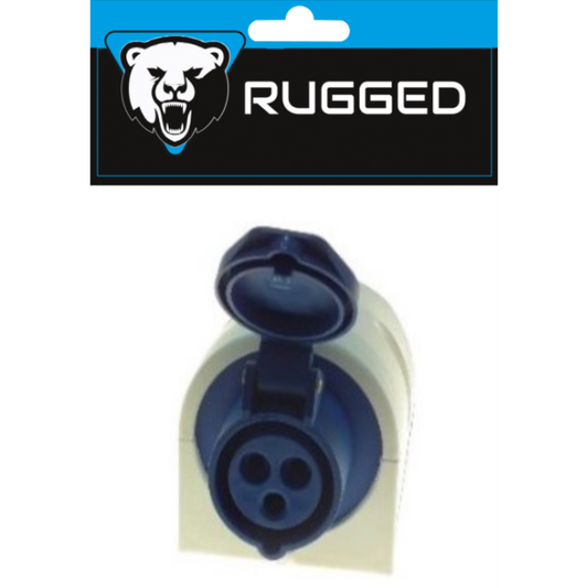 socket shown on white background in blue and black writing