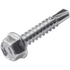 A single hex head screw with a threaded shank and a flat head, shown on a plain white background.