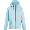 blue raincoat on white background