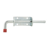 Metal spring-loaded toggle bolt on a white background