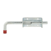 Metal spring-loaded toggle bolt on a white background