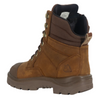 brown boot white backgorund