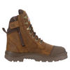 brown boot white background