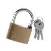 Tessi 60mm Brass Padlock Blister with 3 keys
