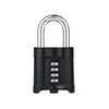 Black lock with 4 combination levels 
