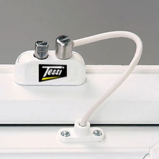 Tessi Keyless Window Restrictor installed on a window 