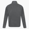 Gray fleece jacket on a white background