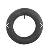 Black inner tube on a white background