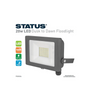 Status Foggia 20W LED Grey Flood Light With Sensor